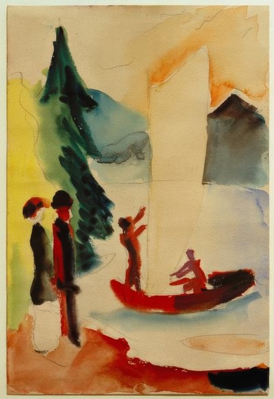 Gelbes Segel von August Macke