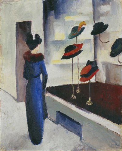Hutladen, 1913 von August Macke