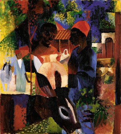 Markt in Tunis von August Macke