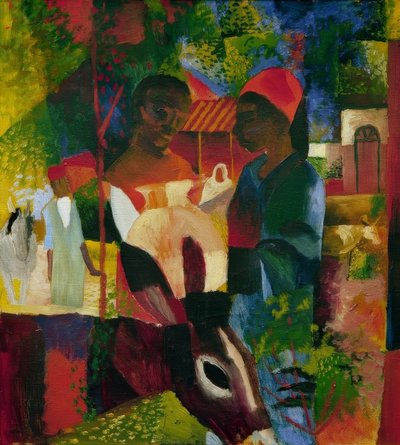 Markt in Tunis von August Macke