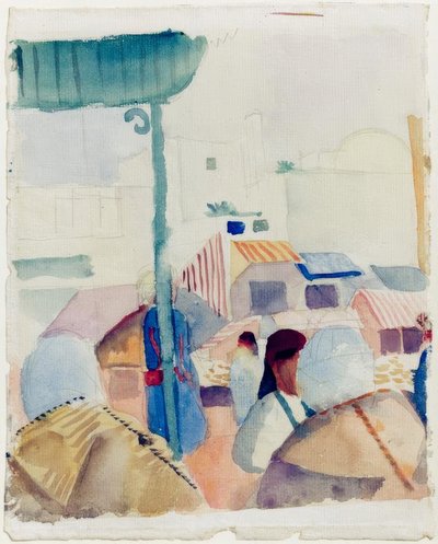 Markt in Tunis II von August Macke