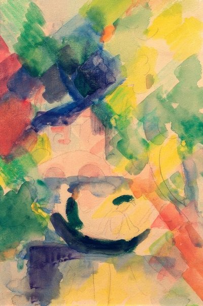 Paar im Nachen von August Macke