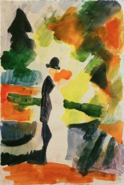 Paar im Park von August Macke