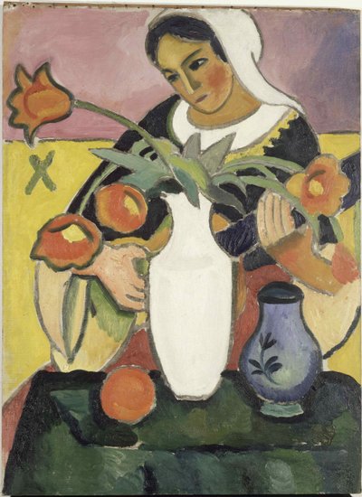 Der Lautenspieler, 1910 von August Macke