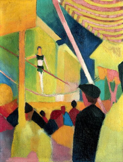 Seiltänzer, ca. 1913 von August Macke
