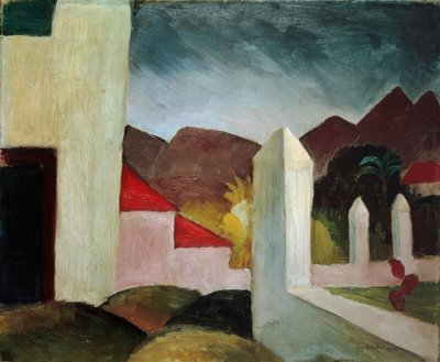 Tunesische Landschaft von August Macke