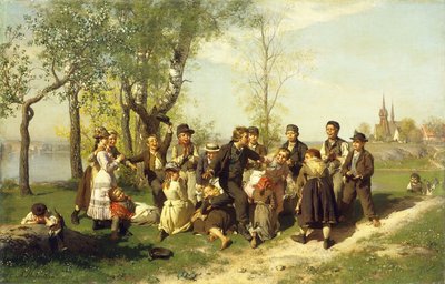 Kinder beim Spielen von August Malmström