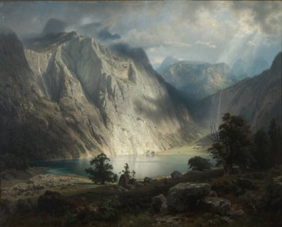 Obersee bei Berchtesgaden von August Wilhelm Leu