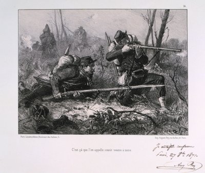 Französische Soldaten, Belagerung von Paris, 1871 von Auguste Bry