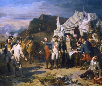 Belagerung von Yorktown, 1781 um 1836 von Louis Charles Auguste Couder