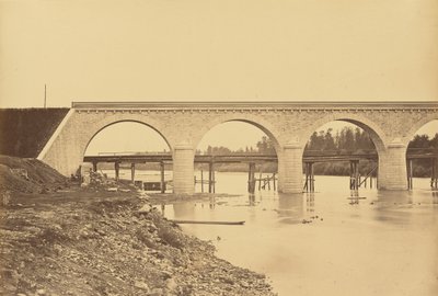 Viadukt über die Loire bei Andrezieux von Auguste Hippolyte Collard