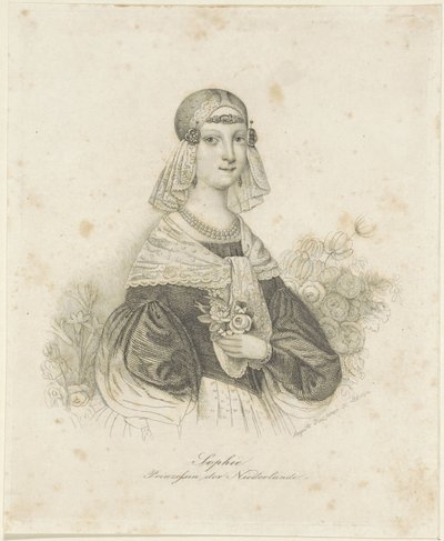 Porträt von Sophie, Prinzessin der Niederlande von Auguste Hüssener