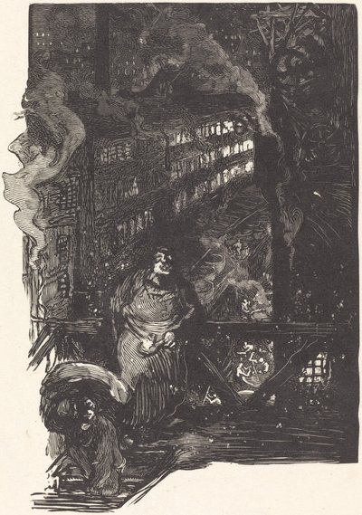 Atelier de magisserie aux Gobelins von Auguste Lepere