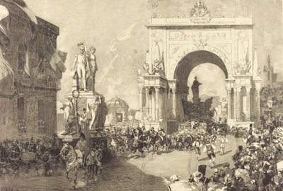 Jubiläumsfeiern in Brüssel, 1883-1890 von Auguste Lepere