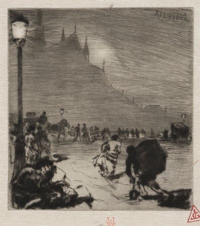 An der Ecke der Pont-aux-Doubles von Auguste Louis Lepère