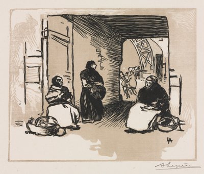 Brotverkäufer, 1889 von Auguste Louis Lepère