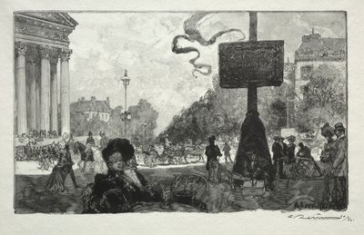 Ecke der Rue Royale von Auguste Louis Lepère