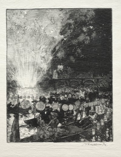 Venezianisches Fest von Auguste Louis Lepère