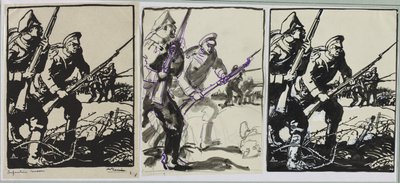 Russische Infanterie, 1914 von Auguste Louis Lepère