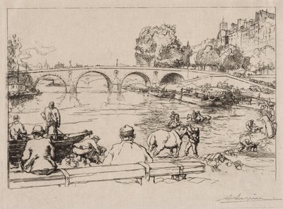LAbreuvoir bei Pont Marie, 1912 von Auguste Louis Lepère