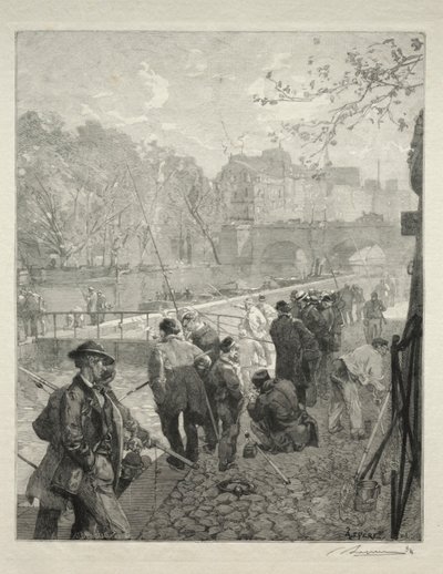 Die Schleuse der Münze von Auguste Louis Lepère