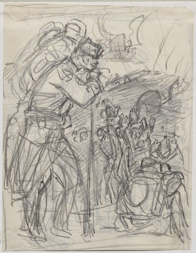 Der Rückzug nach Charleroi von Auguste Louis Lepère