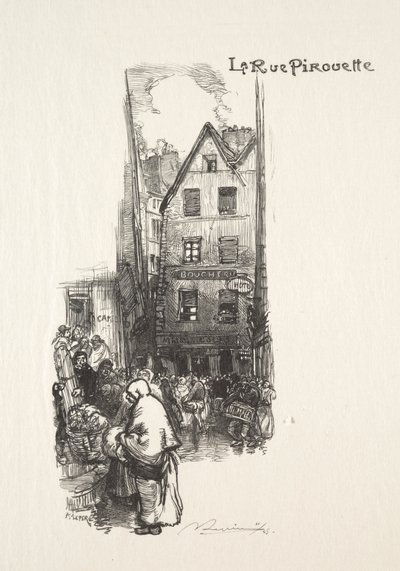 Die Rue Pirouette von Auguste Louis Lepère