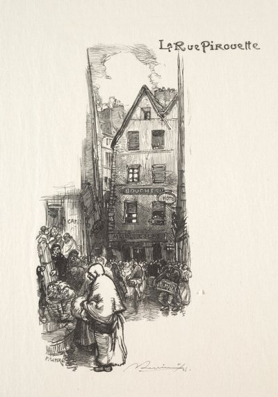 La Rue Pirouette von Auguste Louis Lepère