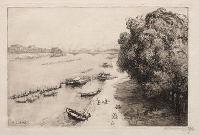 Die Seine an der Pont Nationale von Auguste Louis Lepère