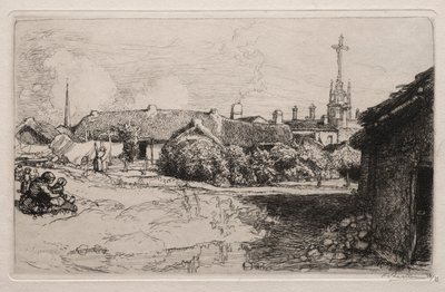 Le Calvaire, St. Jean-de-Mont, 1909 von Auguste Louis Lepère