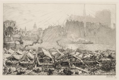 Der große Apfelmarkt von Auguste Louis Lepère
