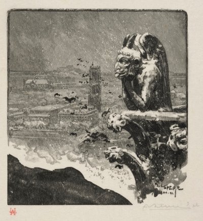 Le Stryge de Notre Dame von Auguste Louis Lepère