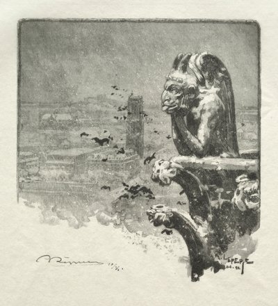 Le Stryge de Notre Dame, 1890 von Auguste Louis Lepère