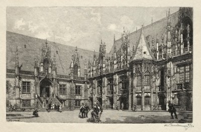 Rouen Illustré: Der Justizpalast von Auguste Louis Lepère
