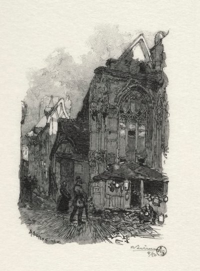Rouen Illustré: Saint Etienne des Tonneliers von Auguste Louis Lepère
