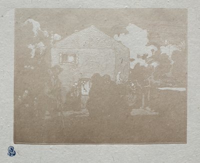 Die Bettler am letzten Haus von Auguste Louis Lepère