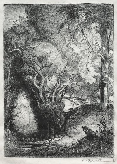 Die Schlucht im Juni von Auguste Louis Lepère