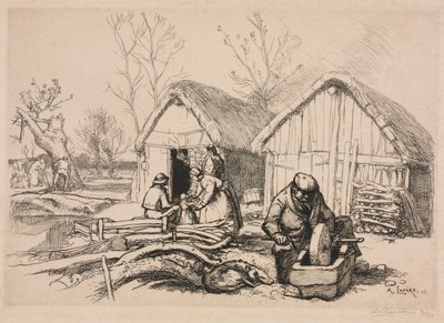 Das Haus des Holzfällers (Vendée) von Auguste Louis Lepère