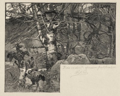 Eine Jagd am Mont Gérard von Auguste Louis Lepère