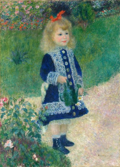 Ein Mädchen mit einer Gießkanne von Auguste Renoir