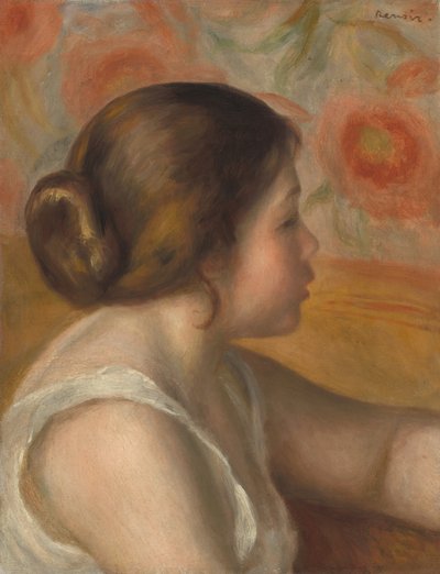 Kopf eines jungen Mädchens von Auguste Renoir