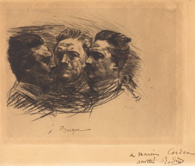 Henri Becque, 1885 von Auguste Rodin