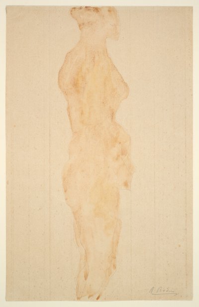 Stehender Akt, Seitenansicht von Auguste Rodin