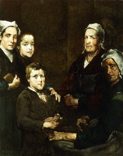 Die bretonische Familie von Auguste Theodule Ribot