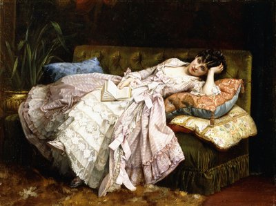 Eine liegende Schönheit, 1877 von Auguste Toulmouche