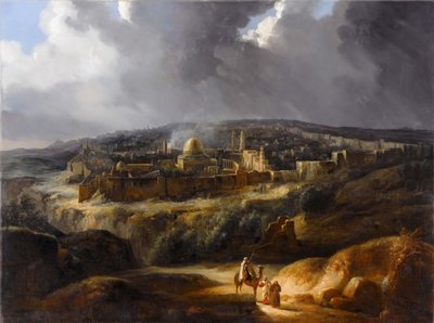 Jerusalem vom Berg Josaphat gesehen von Auguste de Forbin