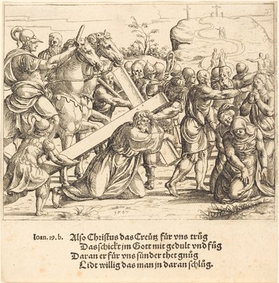 Christus trägt das Kreuz, 1547 von Augustin Hirschvogel