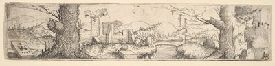 Landschaft, 1545 von Augustin Hirschvogel