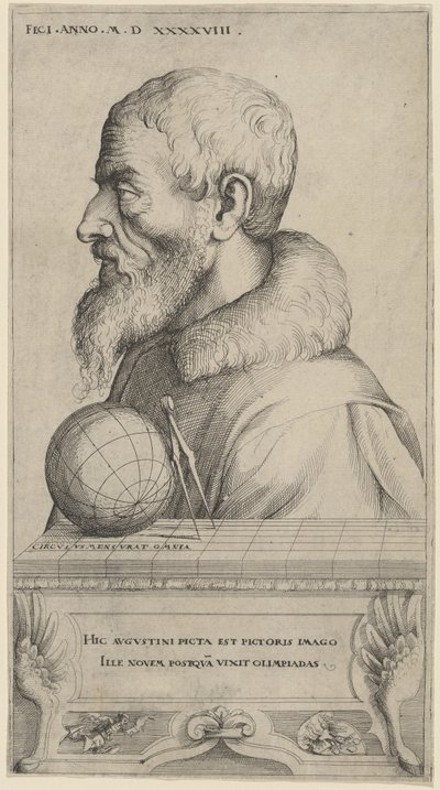 Selbstporträt, 1548 von Augustin Hirschvogel