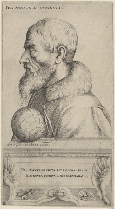 Selbstporträt, 1548 von Augustin Hirschvogel